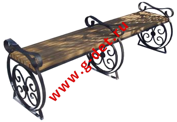 Детальная картинка Лавочка садовая кованая ЛК-08 компания "Город детства" Лавочка садовая кованая ЛК-08 в деталях от компании "Город детства"