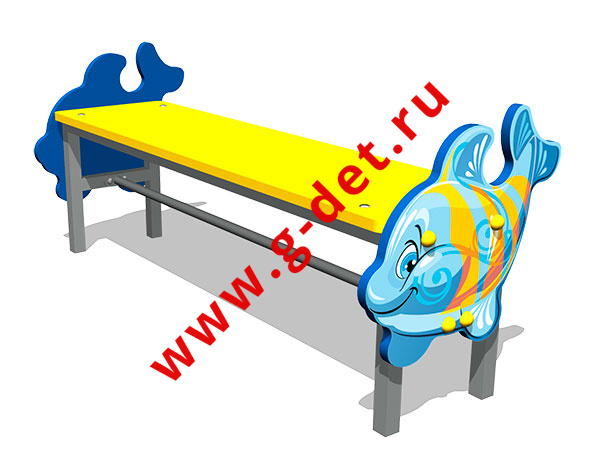 Скамейка детская «Кит» Скамейка детская «Кит»